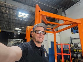 Industrial fabrication floor work