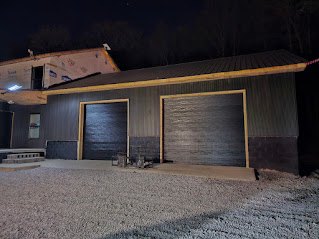 House exterior night build progress