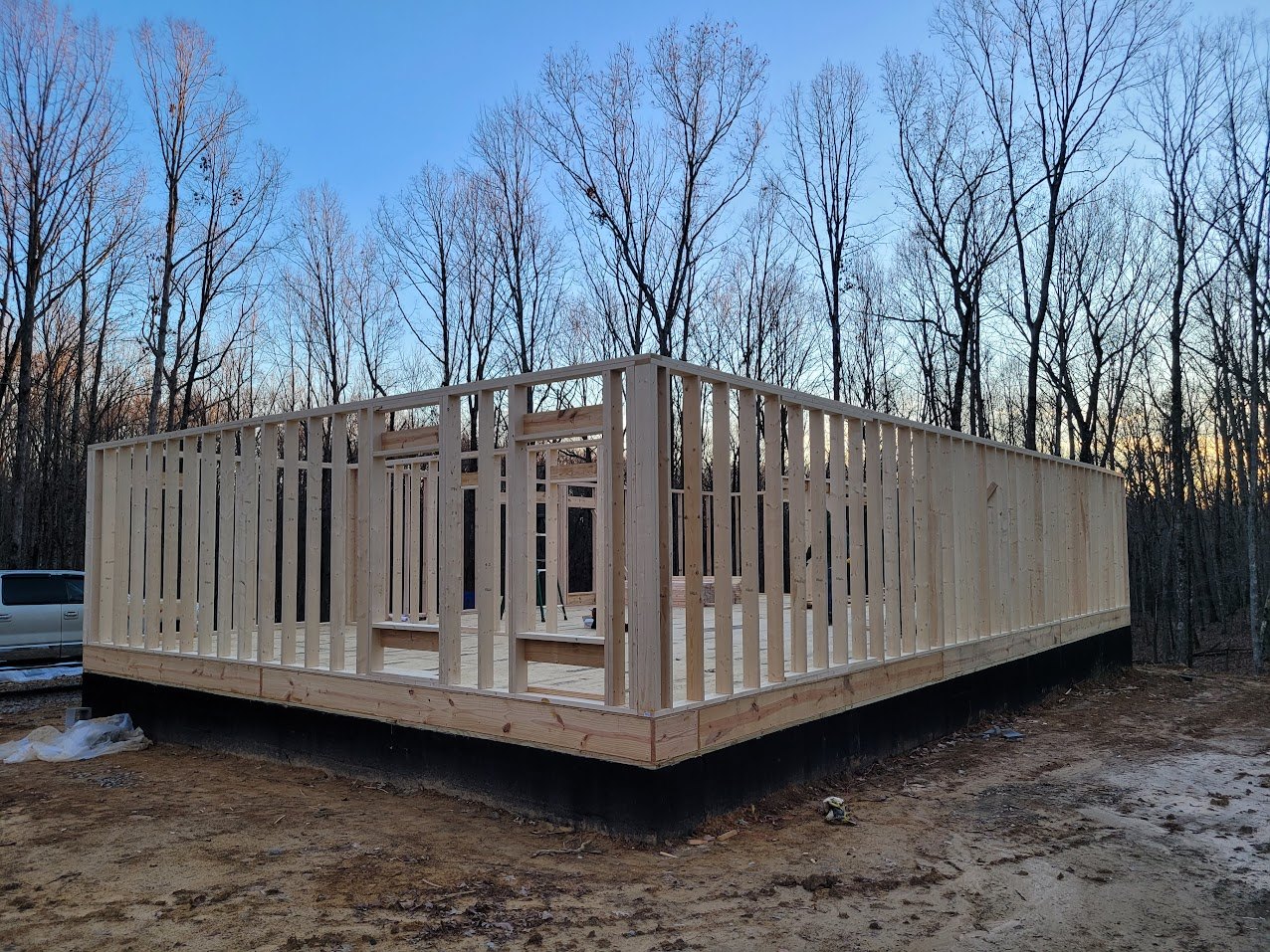 House framing built by JR